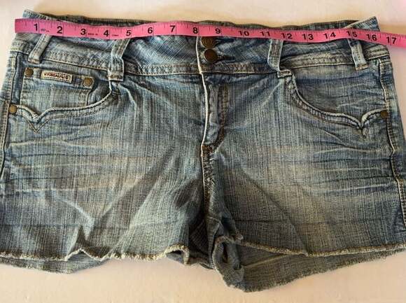 Hydraulic Pants - #170 Hydraulic Denim Raw Hem Jean Shorts Size 11/12
